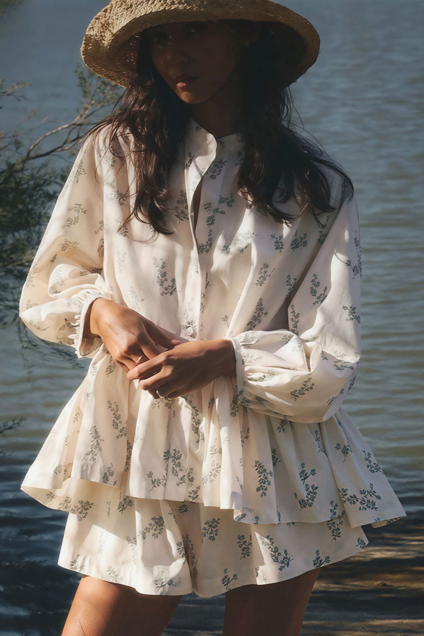 Botanelle - Loose A-Line Floral Mini Dress