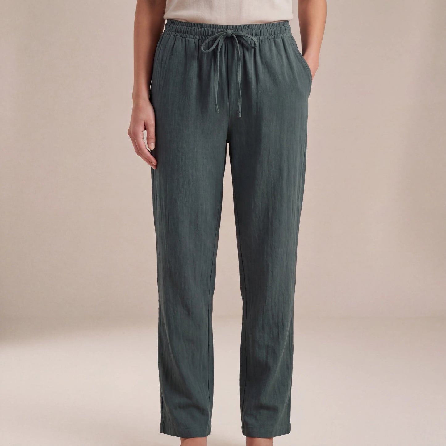 Breezlyn - Relaxed-Fit Drawstring Waist Trousers
