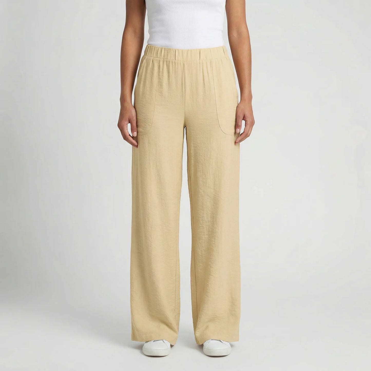Brezelle | Wide-Leg Straight Casual Trousers