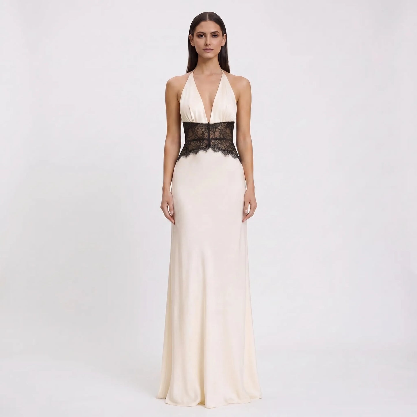 Elyssara | Halter Neck Backless Maxi Dress