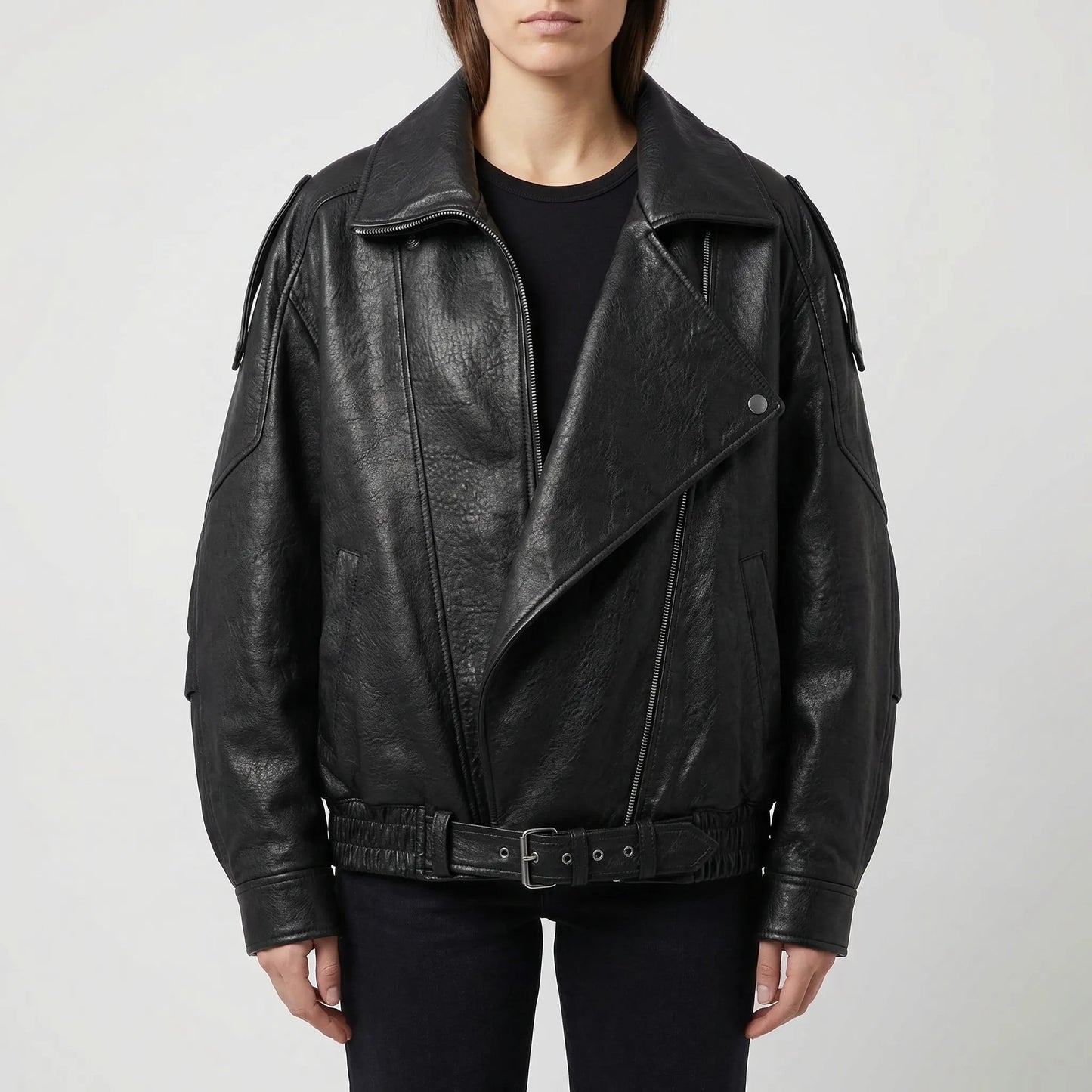 Rallique - Oversized A-Line Zip-Up Jacket
