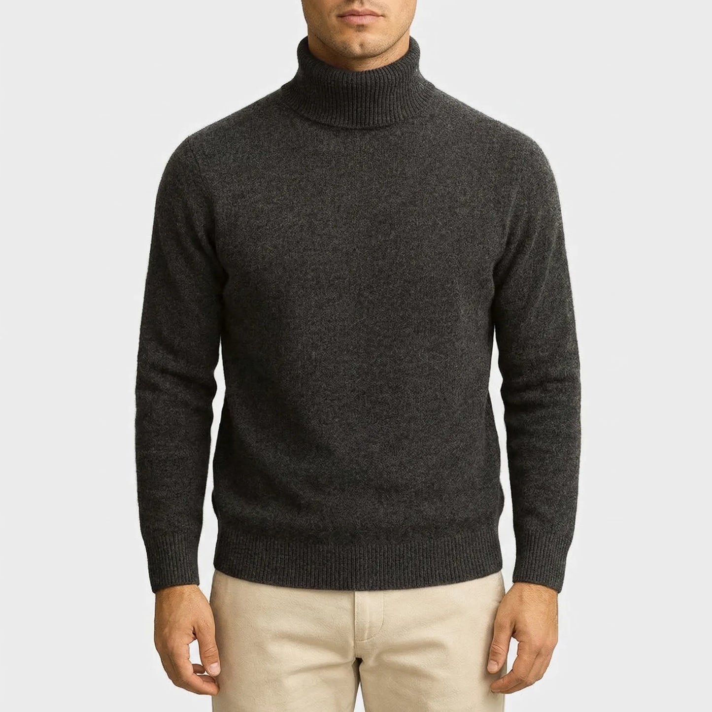 Turtex - Fitted Turtleneck Long-Sleeve Top