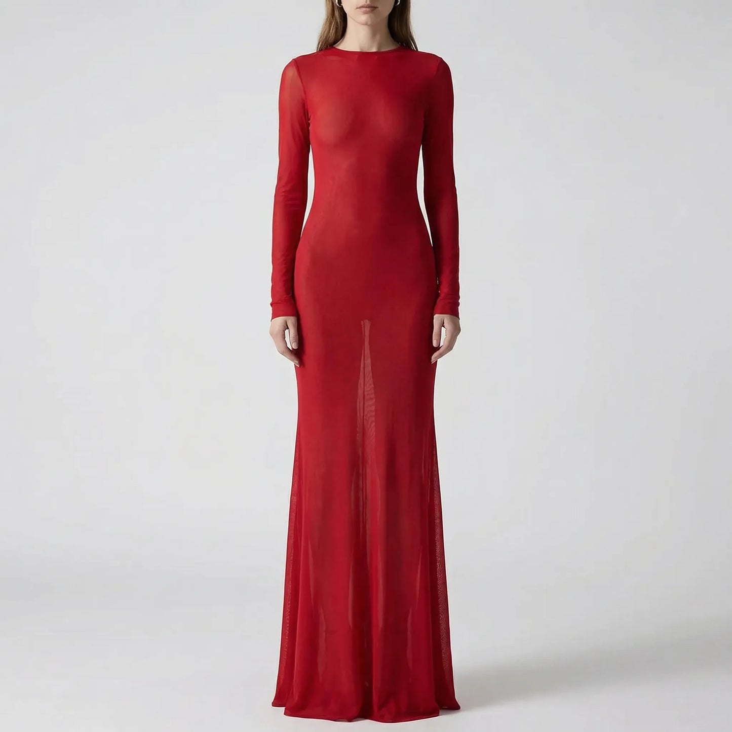 Velyndra - Floor-Length Slim Fit Evening Gown