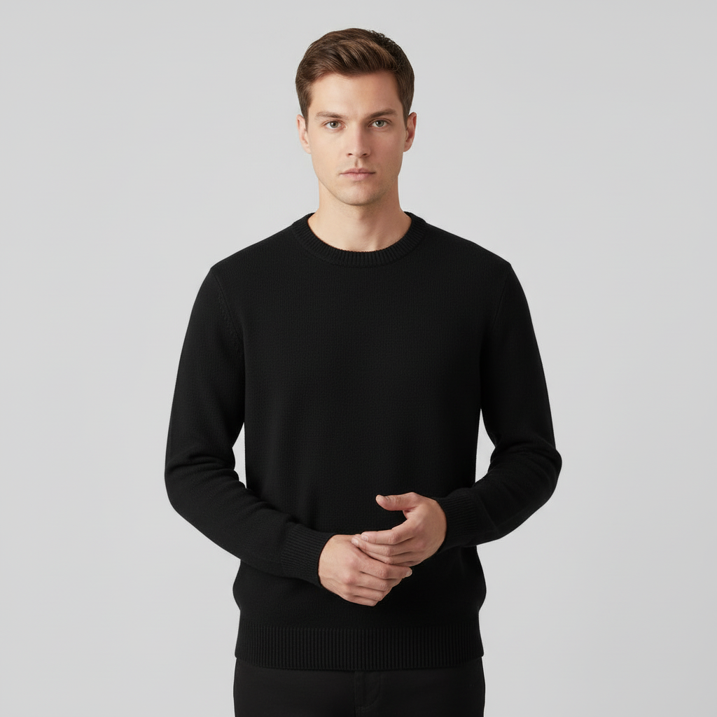 Men's Soft Cotton Sweater | Timeless Classic Design