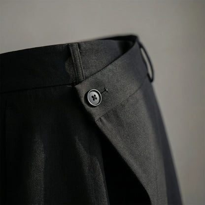 Asymva | Wide-Leg Asymmetric Button Trousers