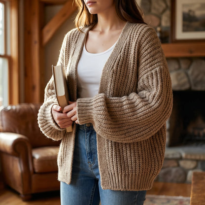 Baloura | Oversized Balloon Sleeve Cardigan
