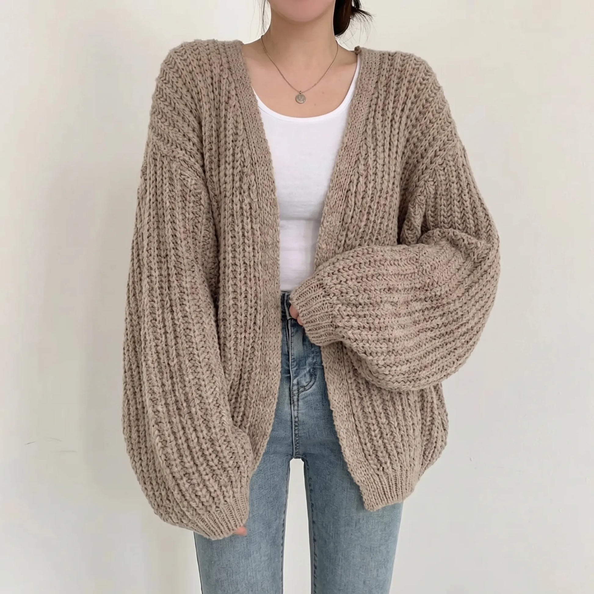 Baloura | Oversized Balloon Sleeve Cardigan