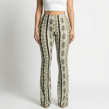 Bellatrix | Printed High-Waist Flared Trousers
