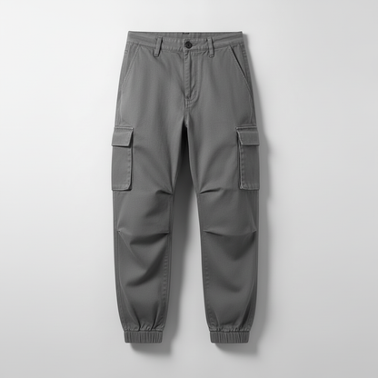 Black Cargo Pants | Men's Tapered Cargo Trousers
