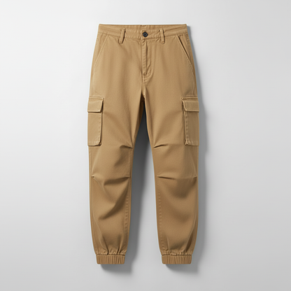 Black Cargo Pants | Men's Tapered Cargo Trousers