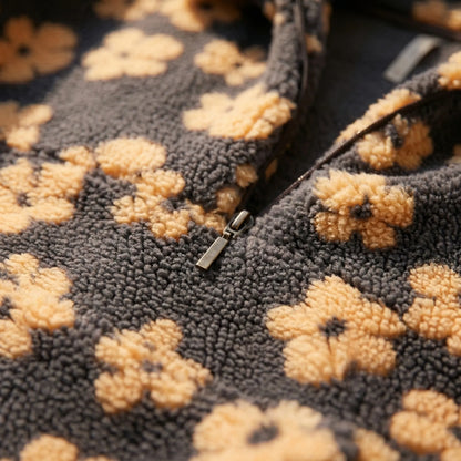 Blommify | Oversized Floral Teddy Pullover
