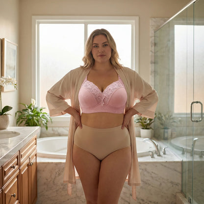 Blossia | Deep V Lace Bralette Plus Size