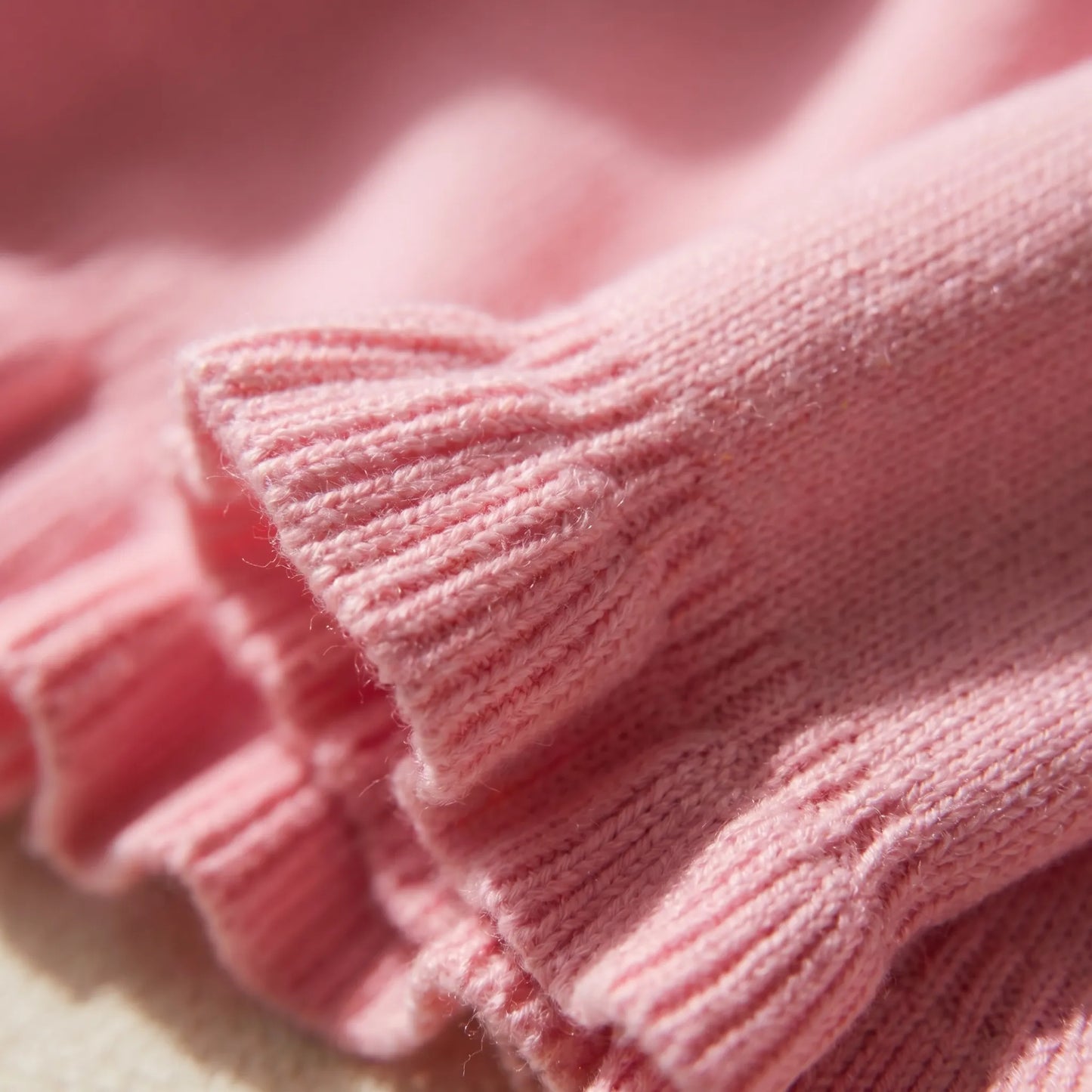 Blushknit | Slim Fit Ruffle Trim Cardigan