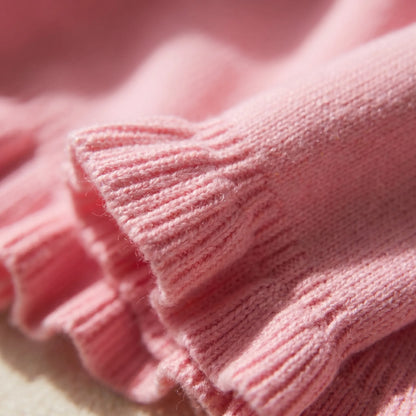 Blushknit | Slim Fit Ruffle Trim Cardigan