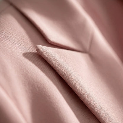 Blushora | Double-Breasted Waist-Cinching Blazer Dress