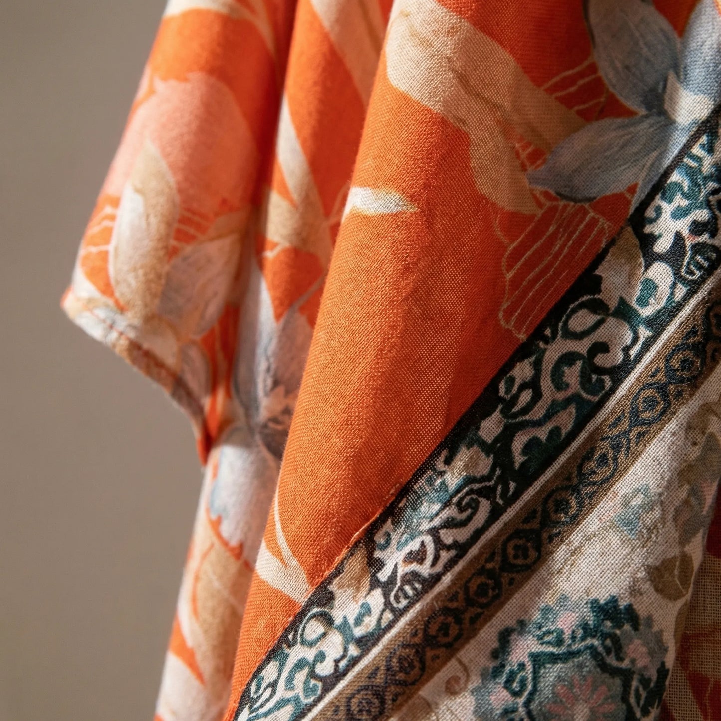 Bohovara | Printed Boho-Style Maxi Kimono Cover-Up
