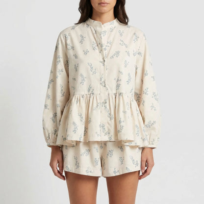 Botanelle - Loose A-Line Floral Mini Dress