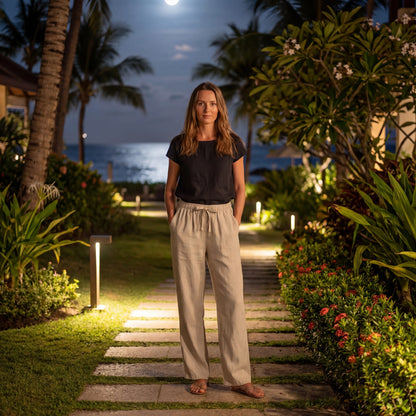 Breezlyn - Relaxed-Fit Drawstring Waist Trousers