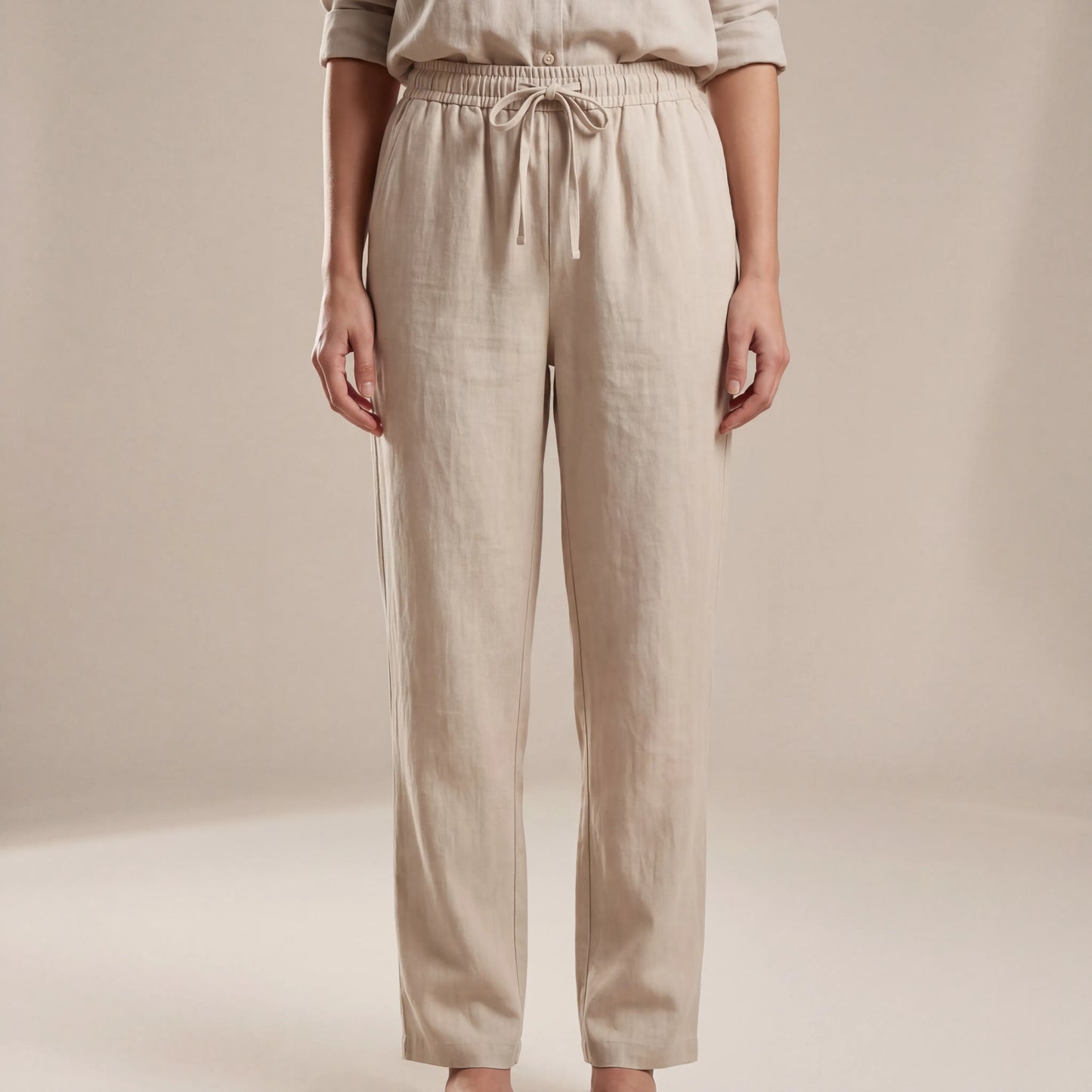 Breezlyn - Relaxed-Fit Drawstring Waist Trousers