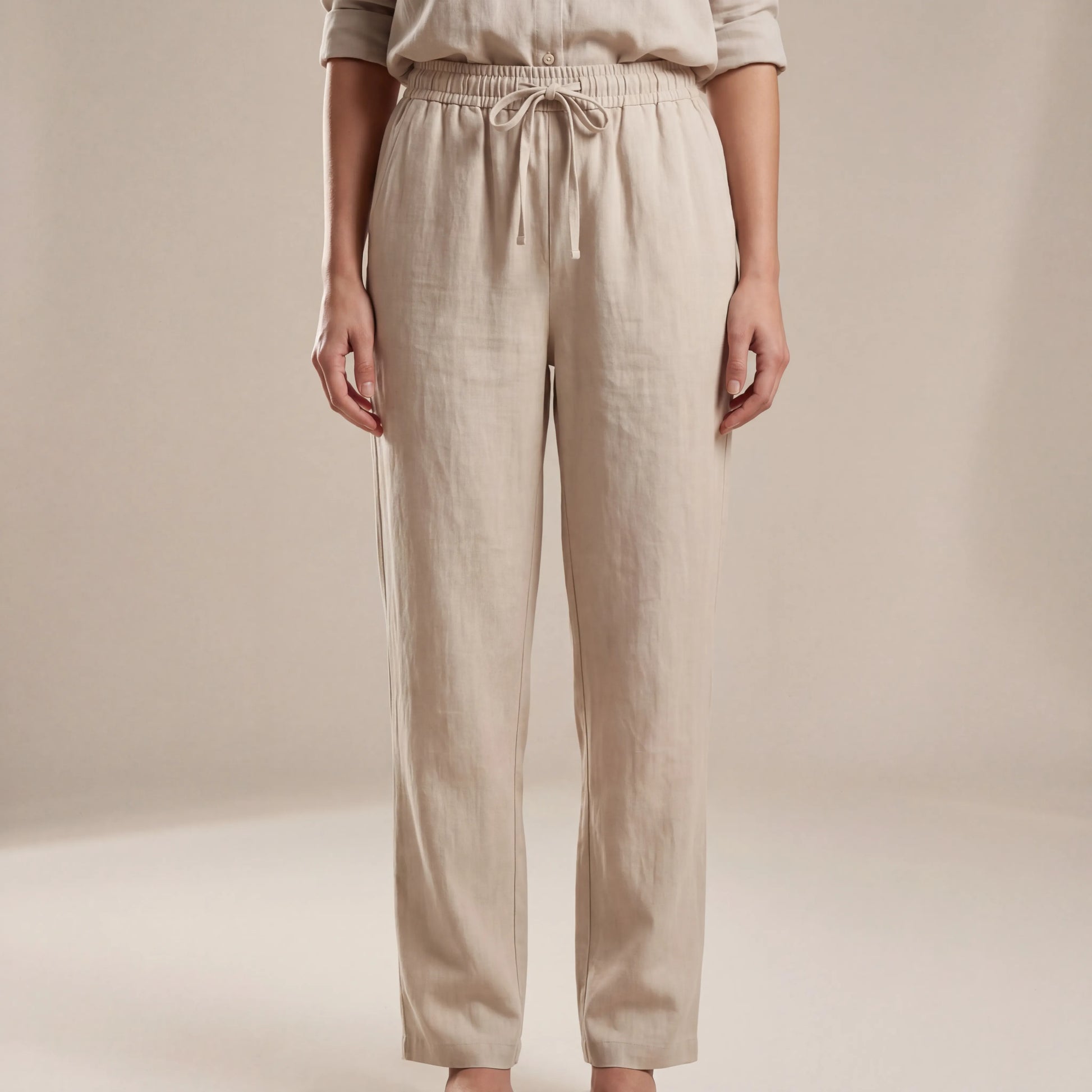 Breezlyn - Relaxed-Fit Drawstring Waist Trousers