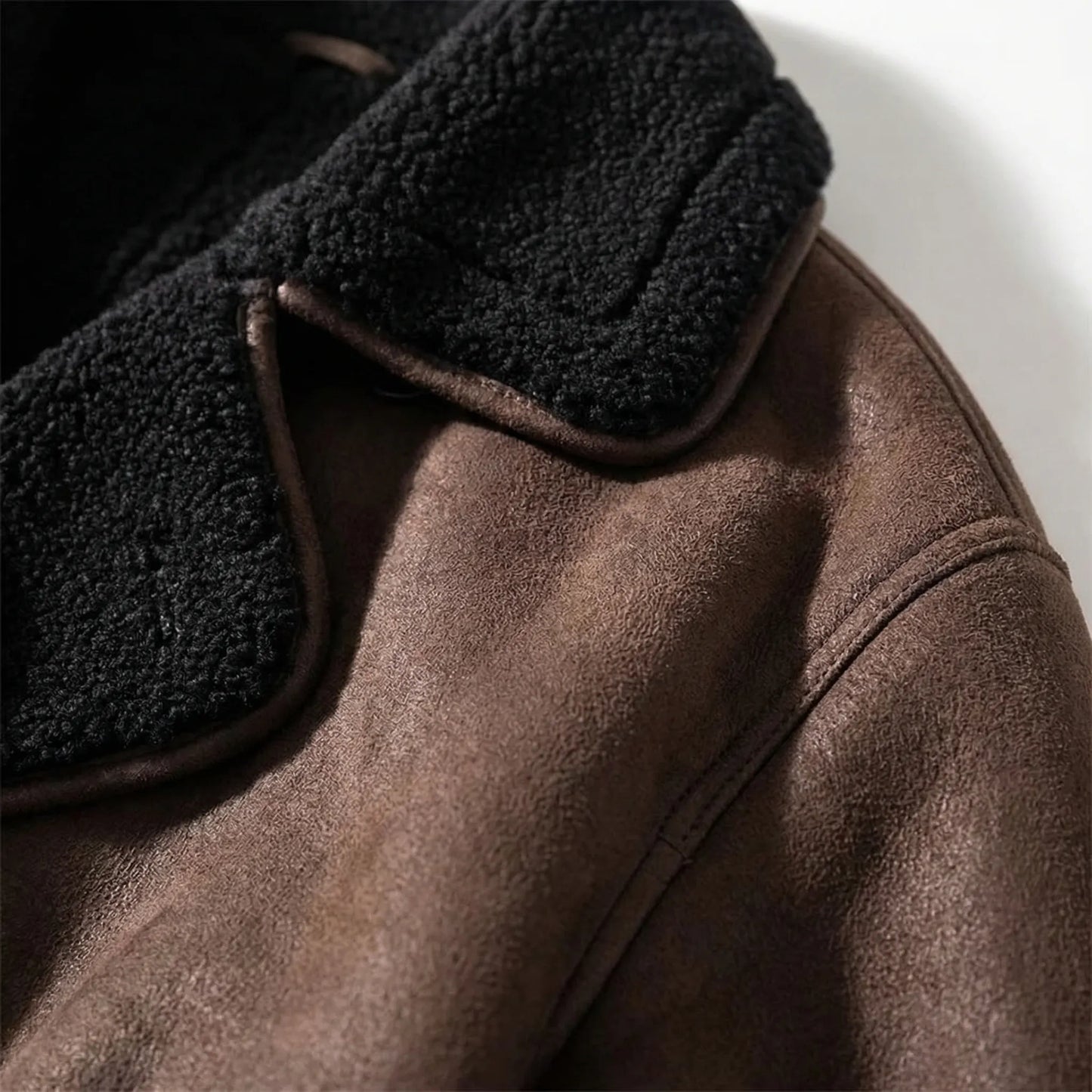 Brenvelle - Oversized Shearling-Lined Aviator Jacket
