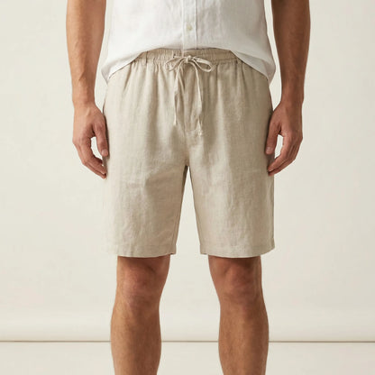 Brevalo - Relaxed Fit Drawstring Waist Shorts