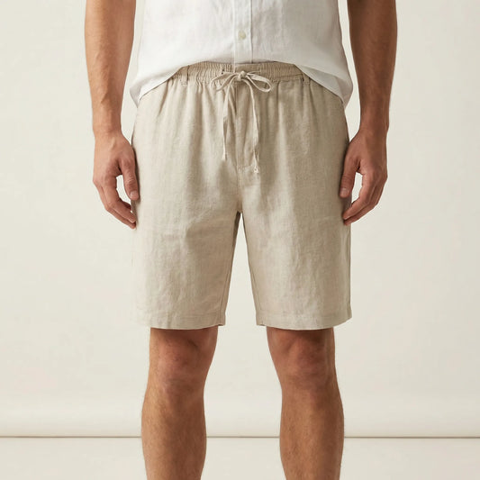 Brevalo - Relaxed Fit Drawstring Waist Shorts