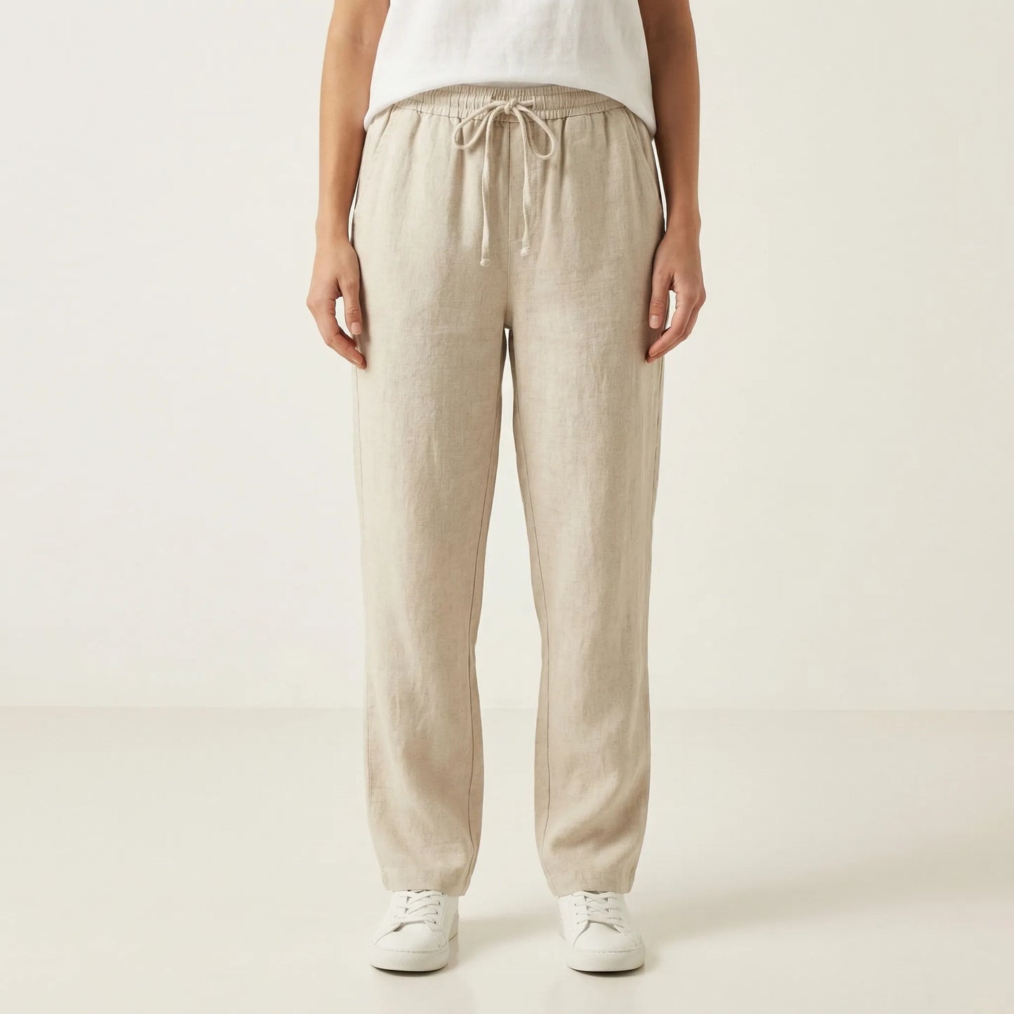 Brezali | Casual Drawstring Waist Trousers