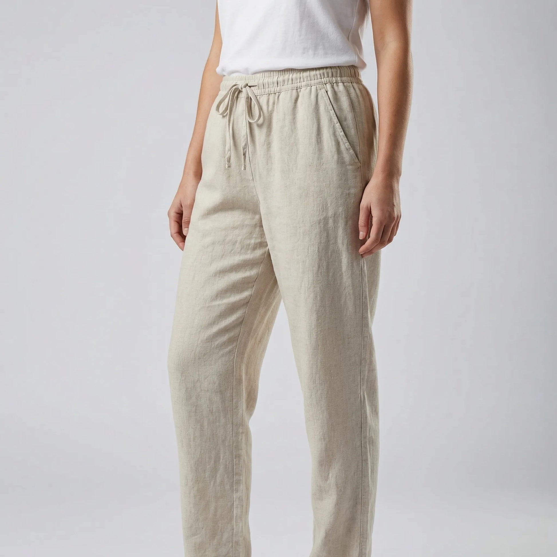 Brezali | Casual Drawstring Waist Trousers