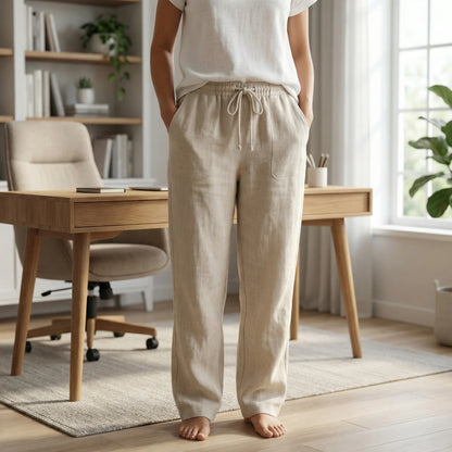 Brezali | Casual Drawstring Waist Trousers
