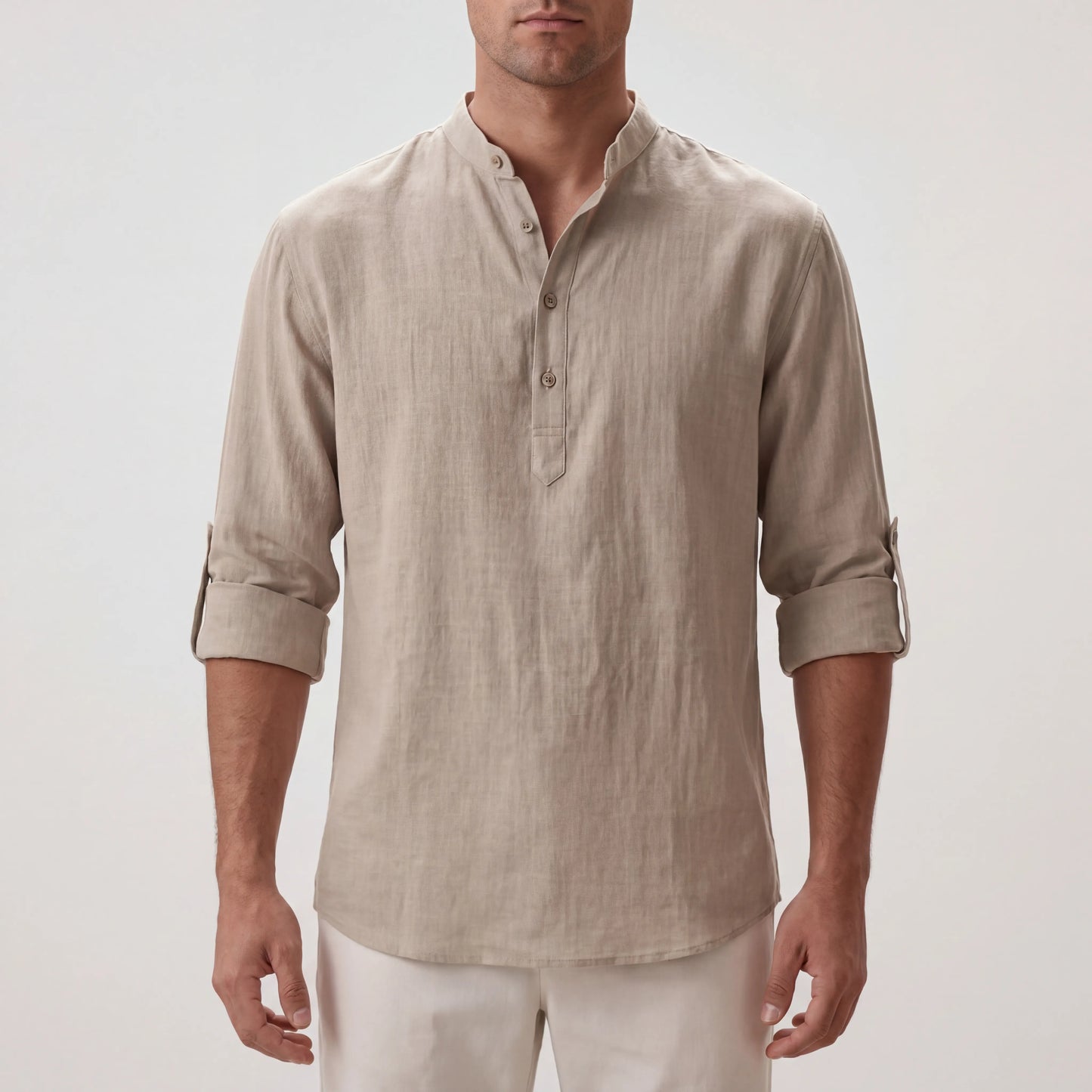 Brezalo - Relaxed Fit Henley Summer Shirt