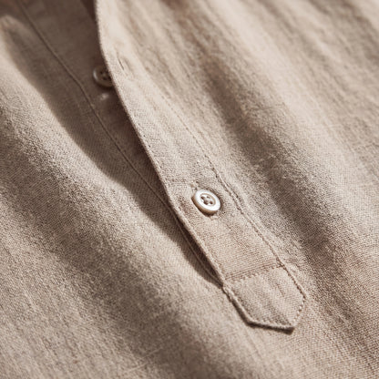 Brezalo - Relaxed Fit Henley Summer Shirt