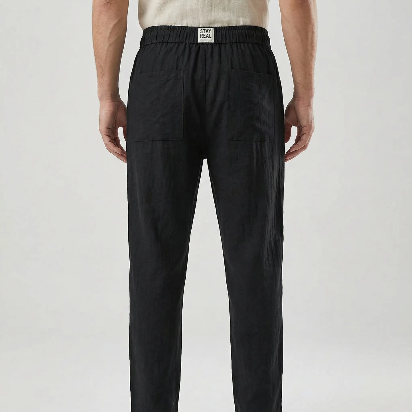 Brezan | Relaxed Fit Elastic Waist Trousers