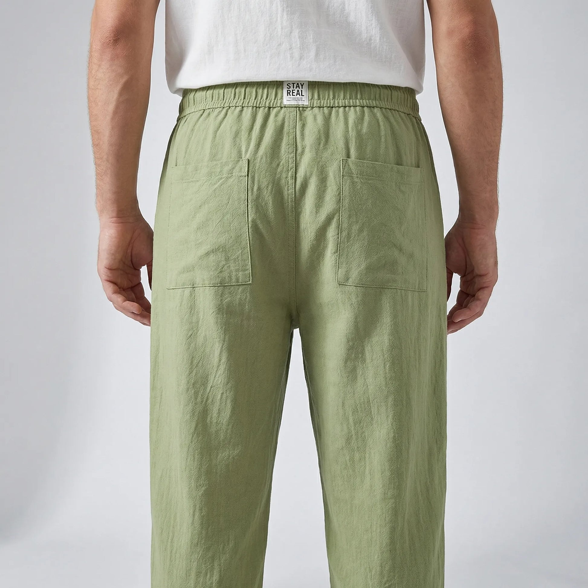 Brezan | Relaxed Fit Elastic Waist Trousers