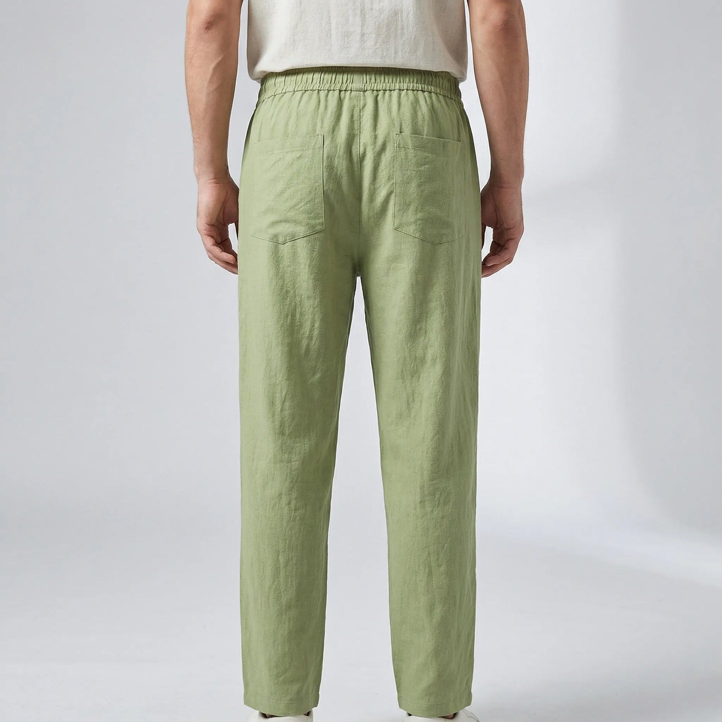 Brezan | Relaxed Fit Elastic Waist Trousers