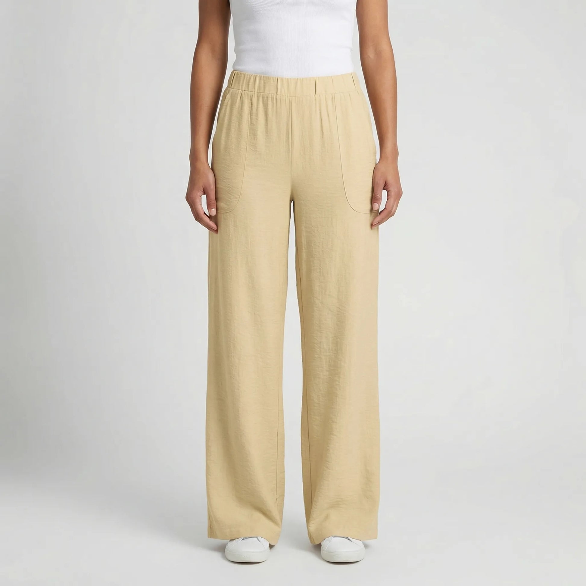 Brezelle | Wide-Leg Straight Casual Trousers