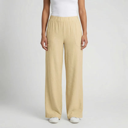 Brezelle | Wide-Leg Straight Casual Trousers