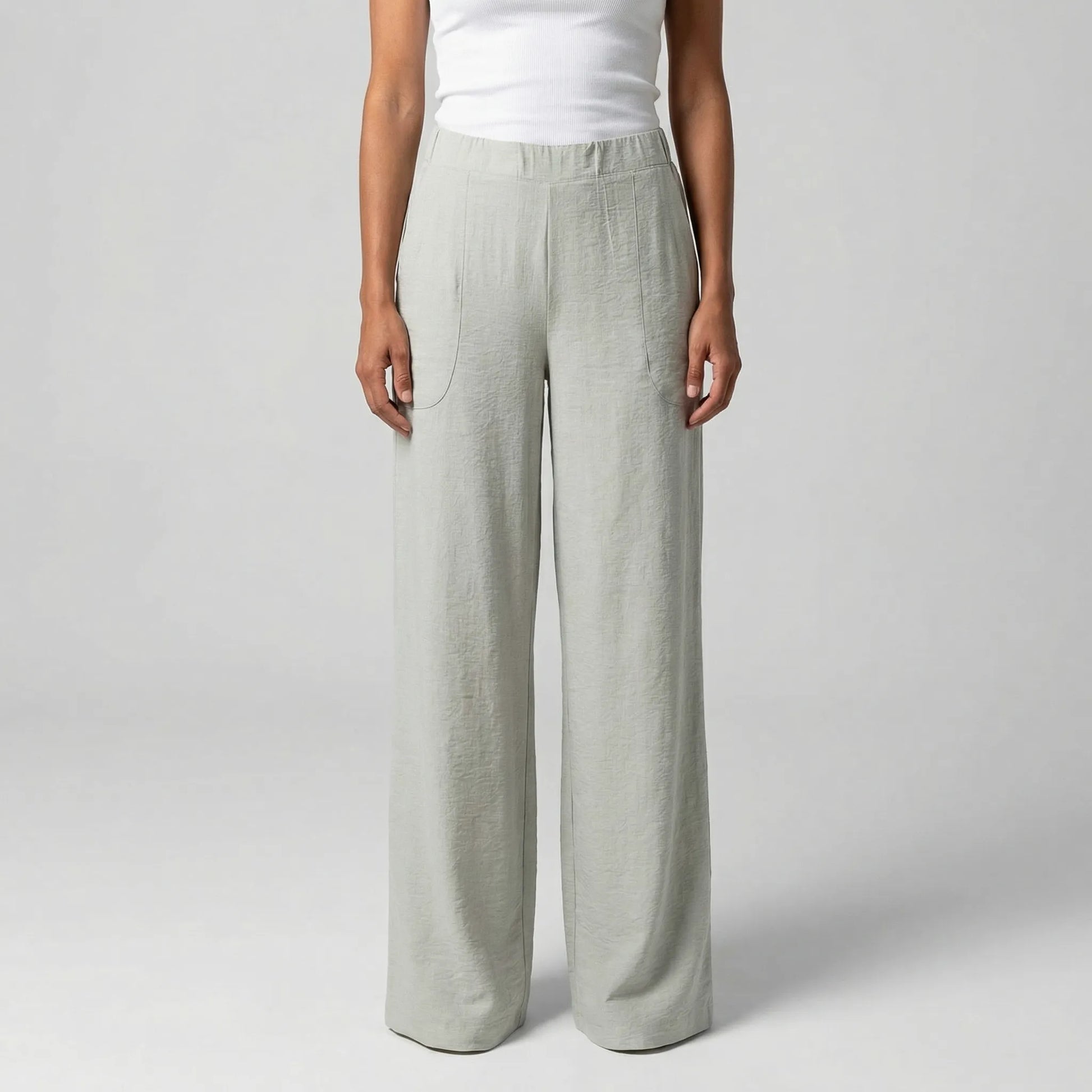 Brezelle | Wide-Leg Straight Casual Trousers