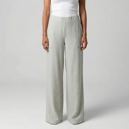 Brezelle | Wide-Leg Straight Casual Trousers