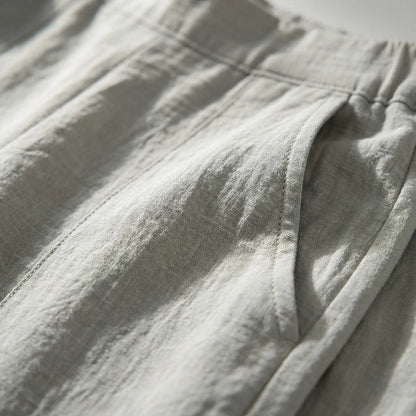 Brezelle | Wide-Leg Straight Casual Trousers