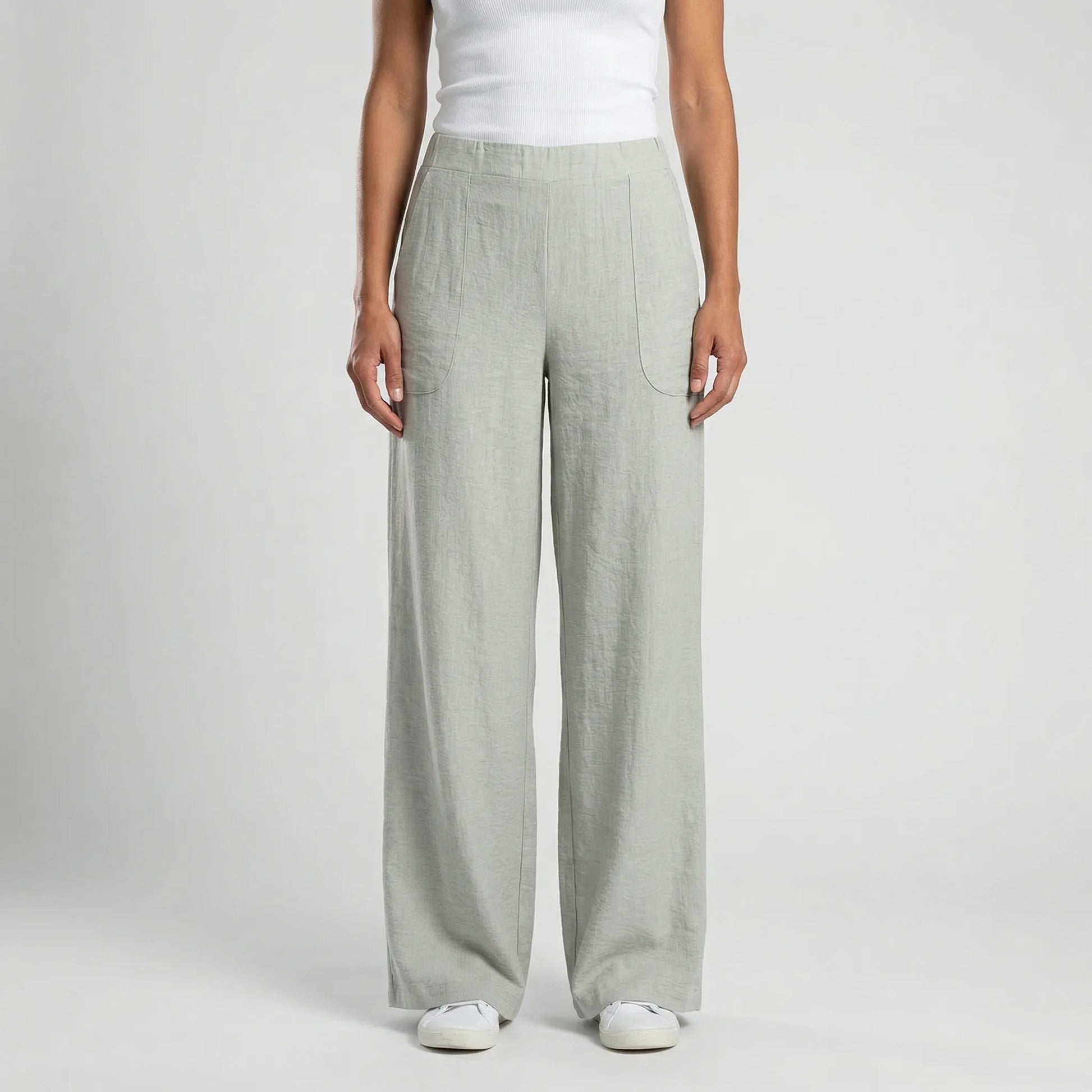 Brezelle | Wide-Leg Straight Casual Trousers