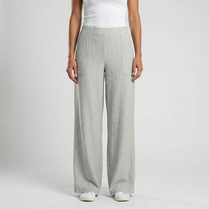 Brezelle | Wide-Leg Straight Casual Trousers