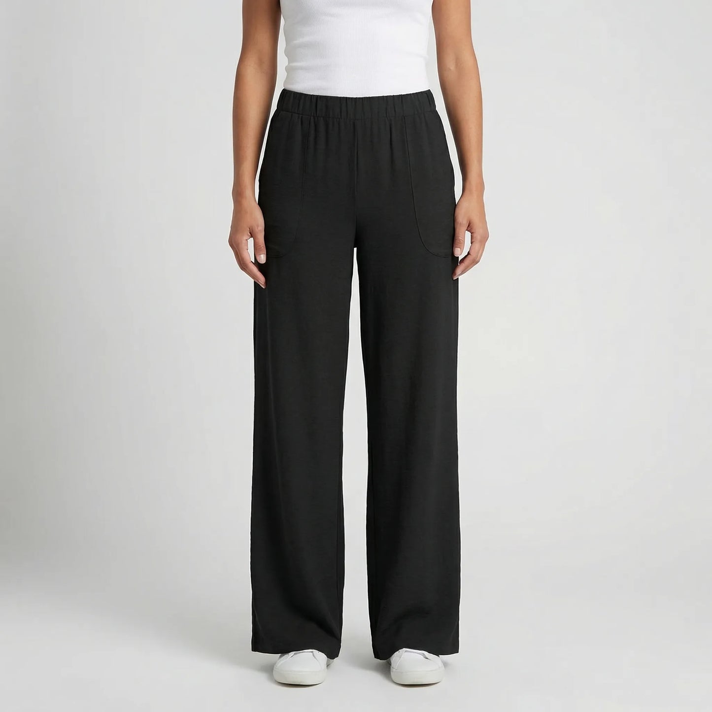 Brezelle | Wide-Leg Straight Casual Trousers