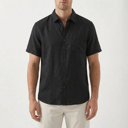 Brezlan | Short Sleeve Button-Up Casual Shirt