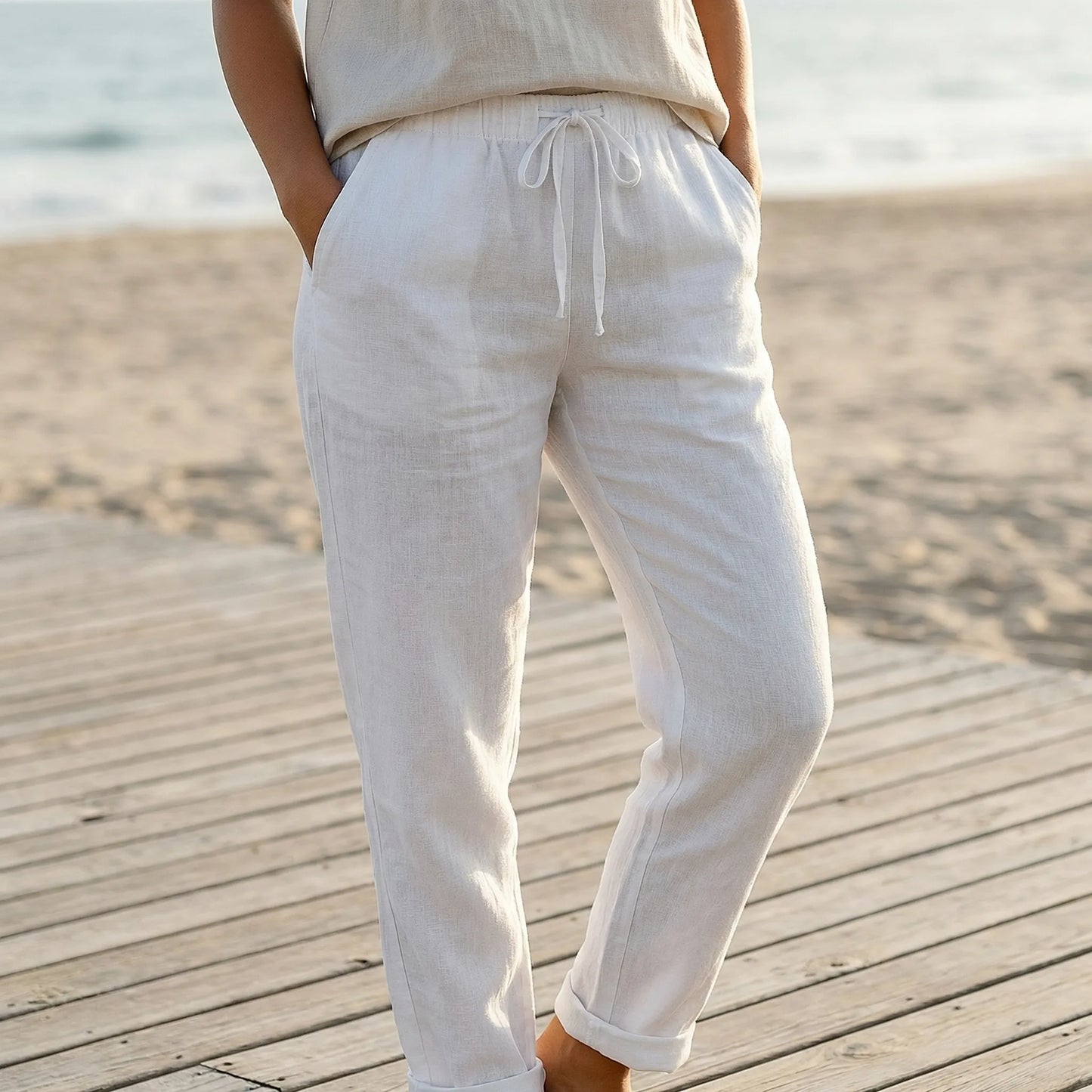 Brezza | Relaxed Fit Drawstring Trousers