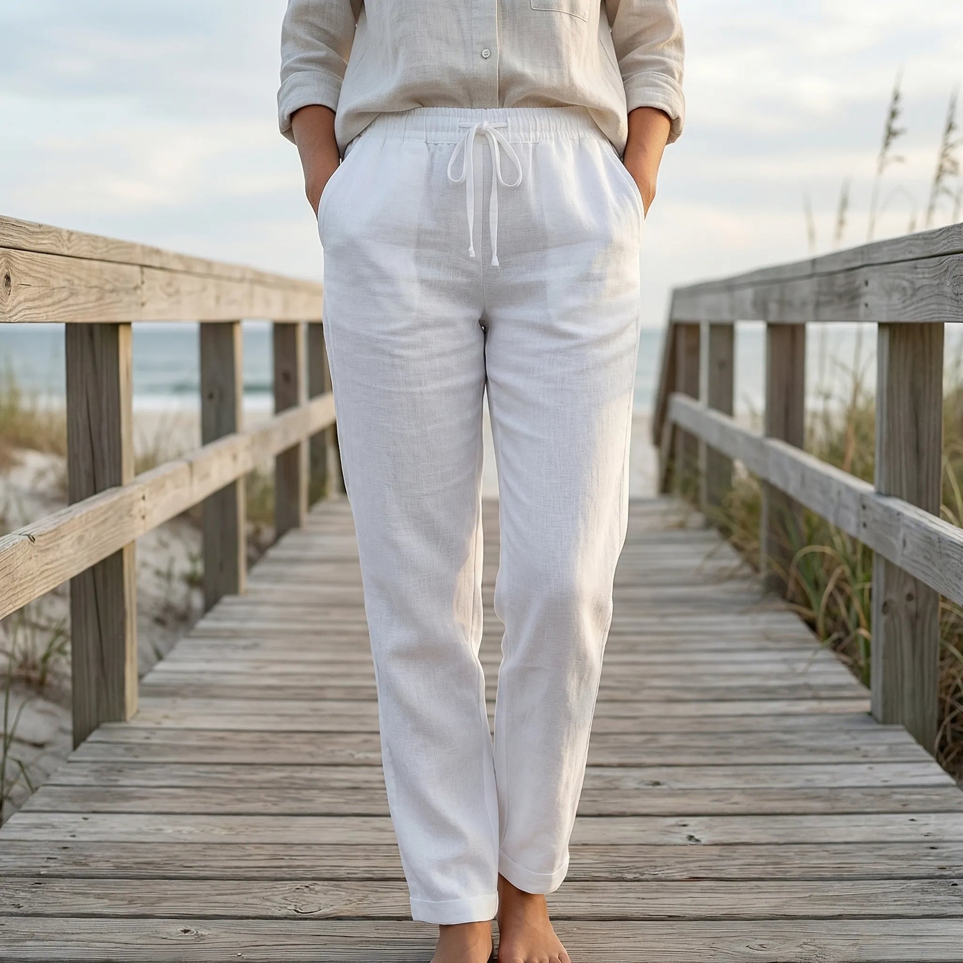 Brezza | Relaxed Fit Drawstring Trousers