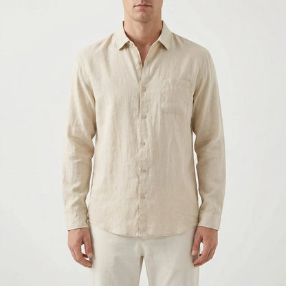 Brezzelo | Long Sleeve Button-Up Casual Shirt
