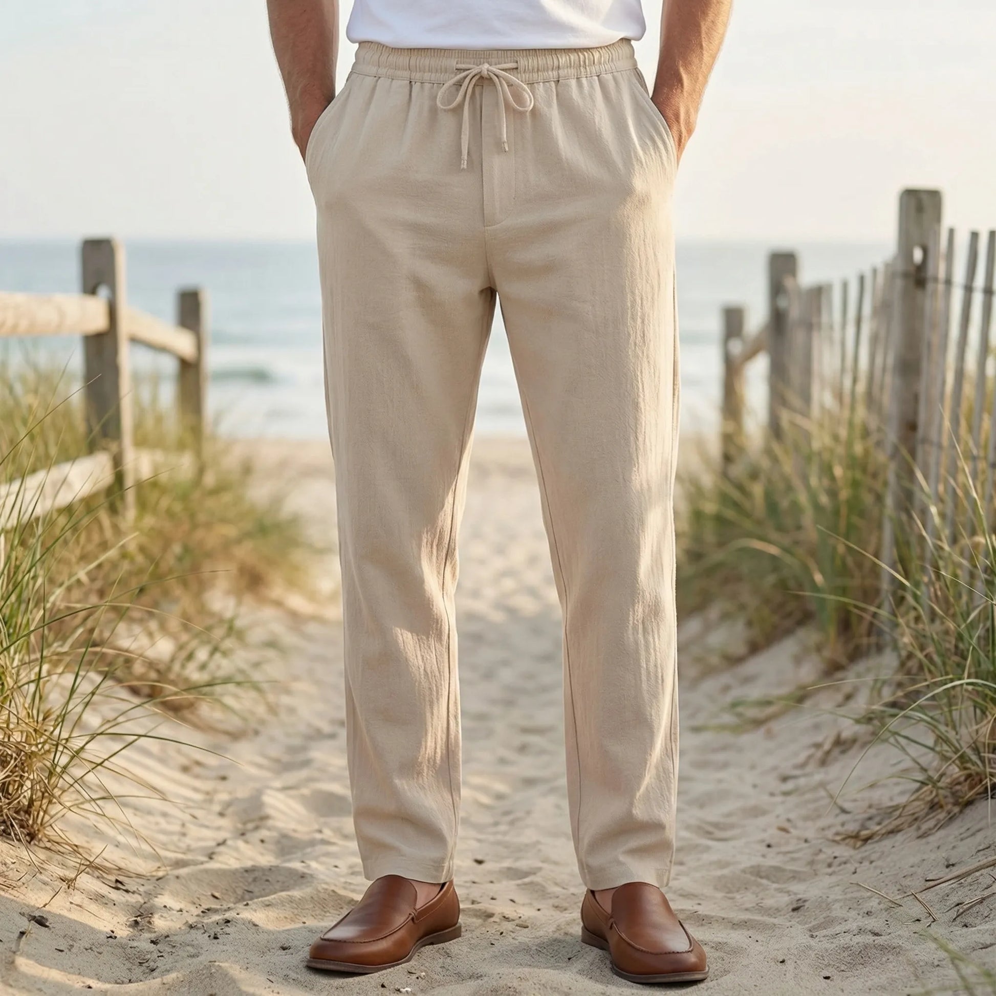Brezzon | Relaxed Fit Drawstring Trousers