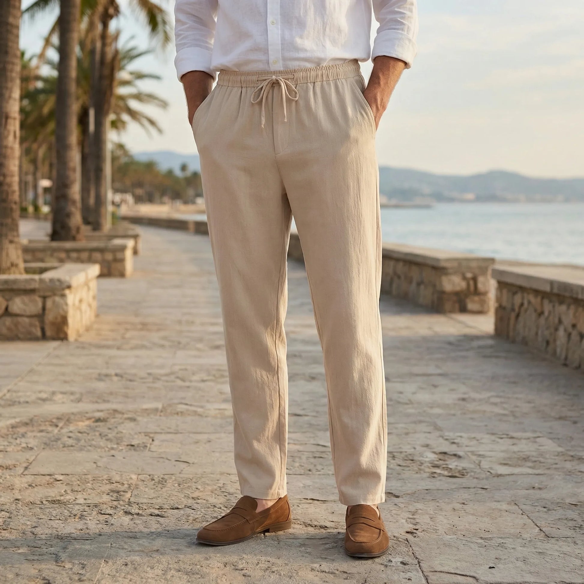 Brezzon | Relaxed Fit Drawstring Trousers