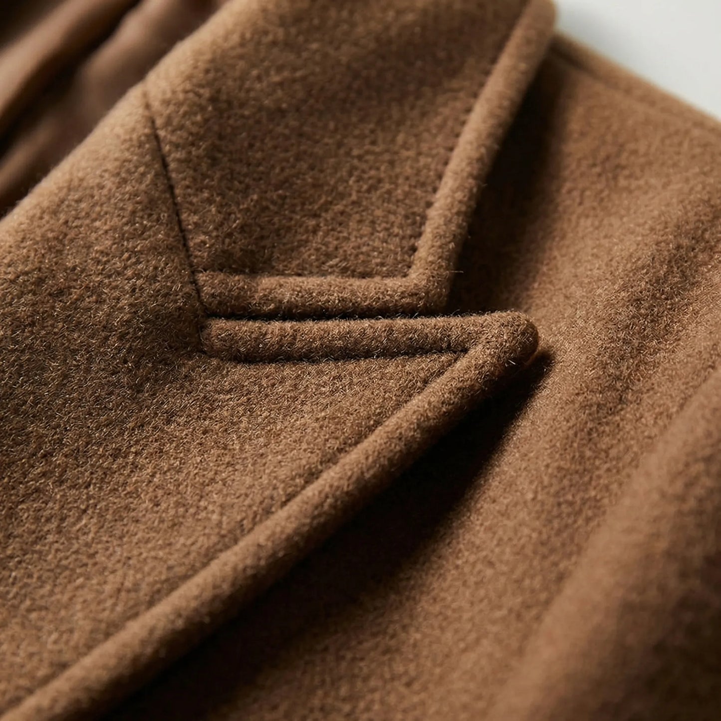 Brumfeld - Double-Breasted Long Overcoat For Men